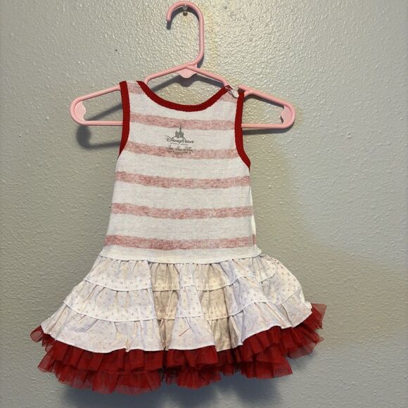Disney Parks Minnie Mouse Layered Red Ruffled‎ Tutu Dress for Baby Sz 12M - Picture 4 of 8